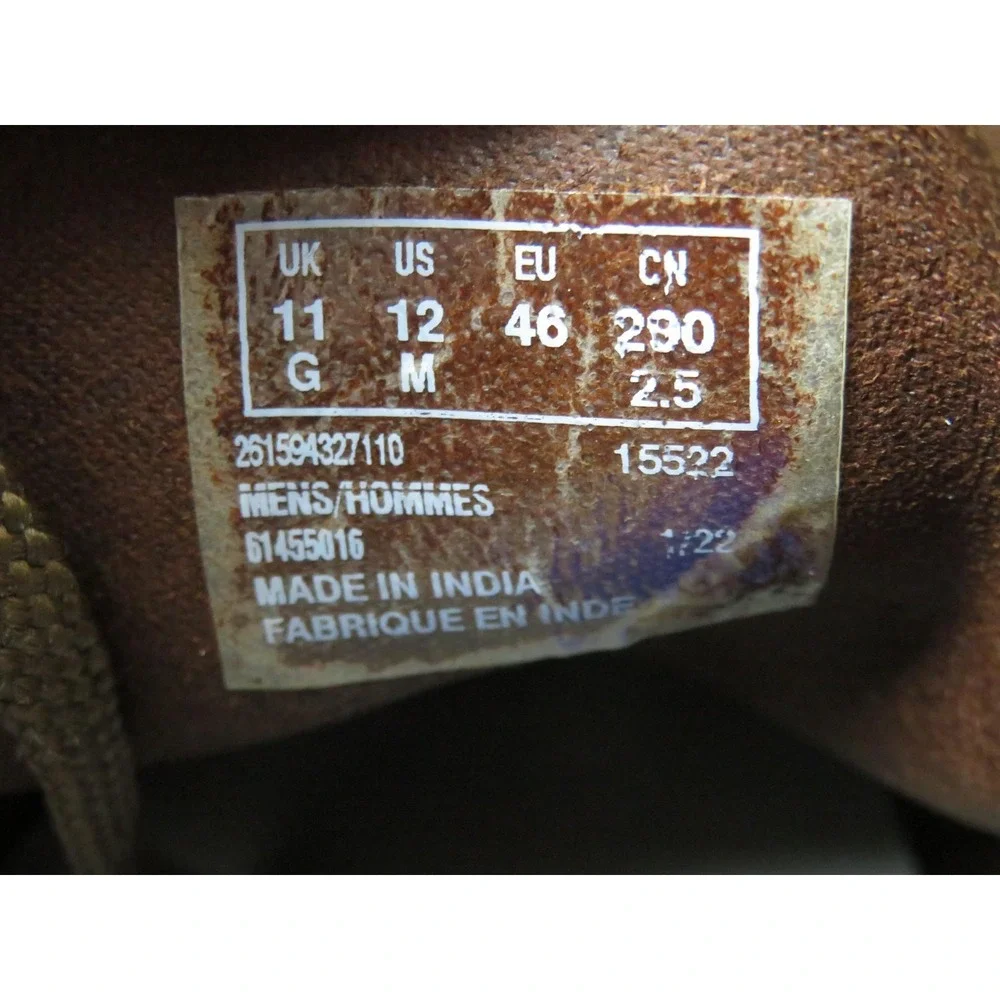 Clarks Wallabee Shoes Mens Size 12 Brown Leather Moccasin Crepe Sole Boots